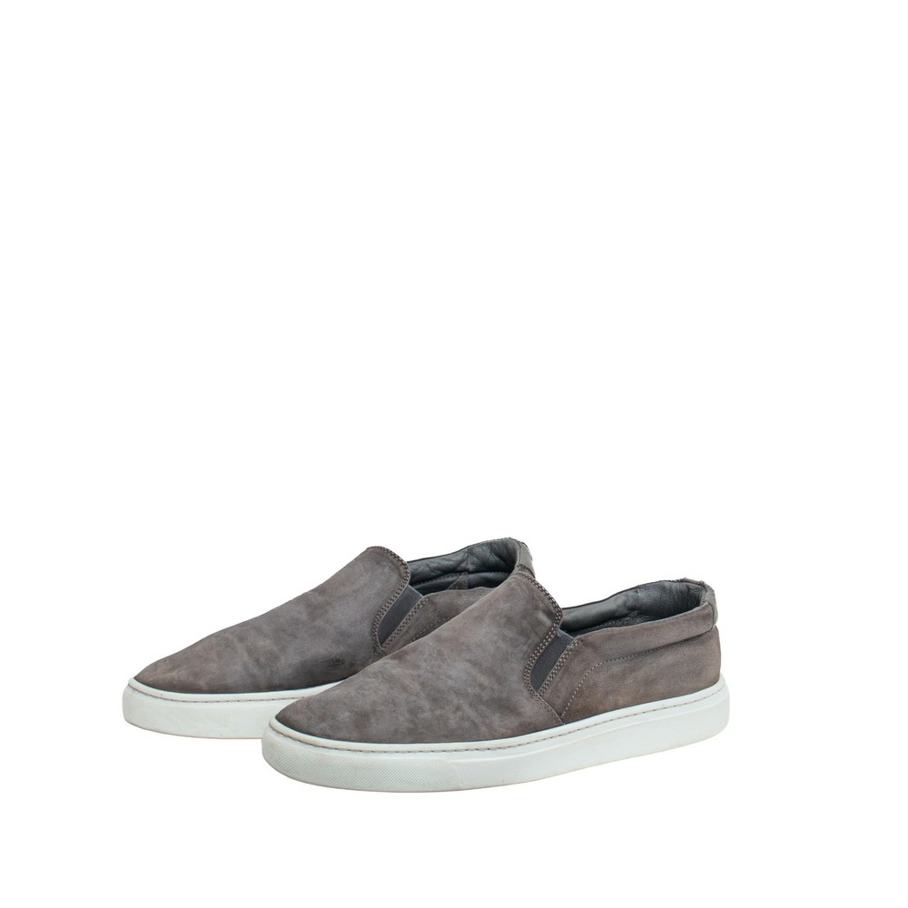 To Boot New York Adam Derrick Grey Suede Slip On Sneakers Mens 9.5
